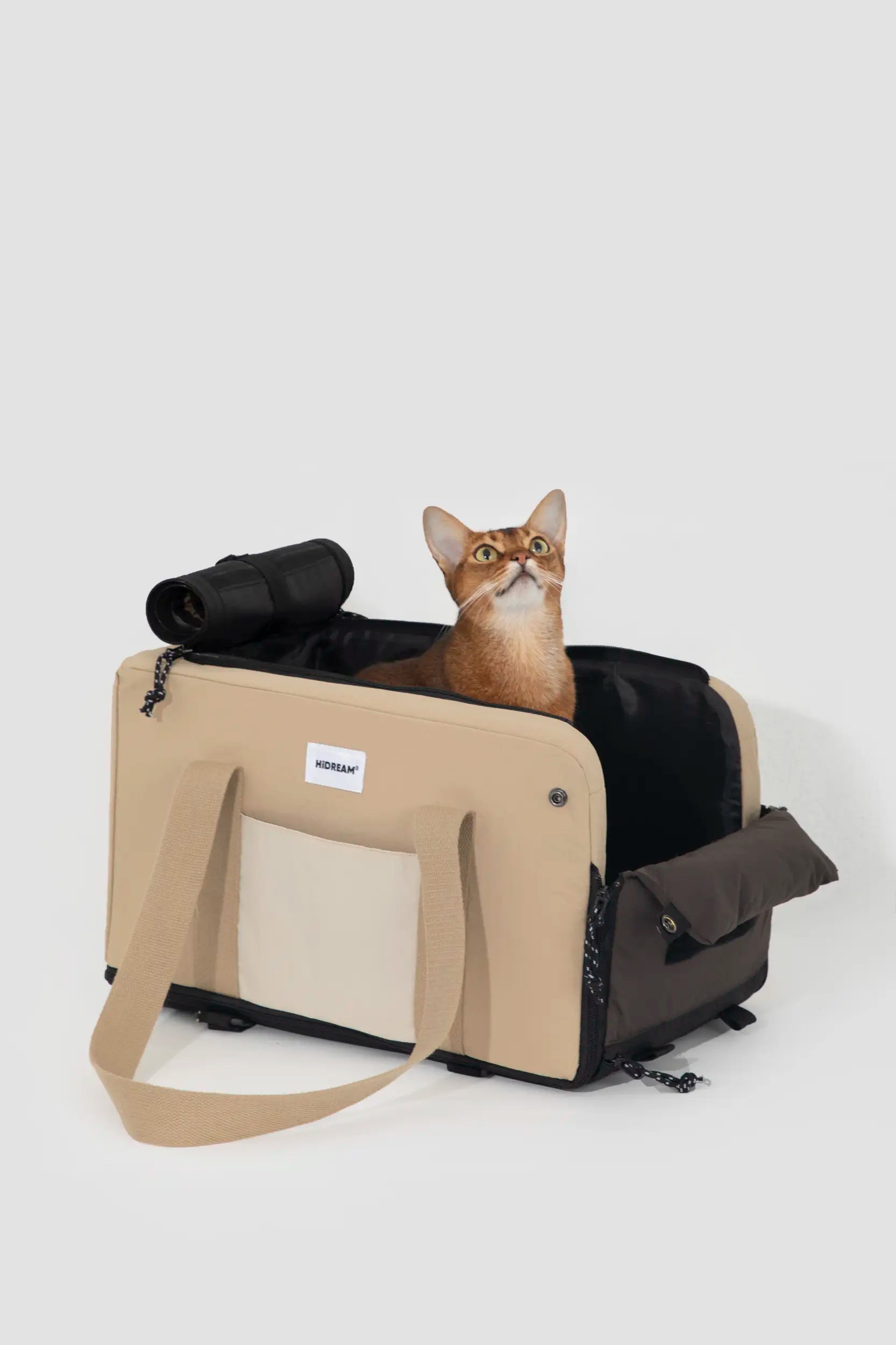 Open-Top Console Pet Carrier – Car Booster Seat & Tote