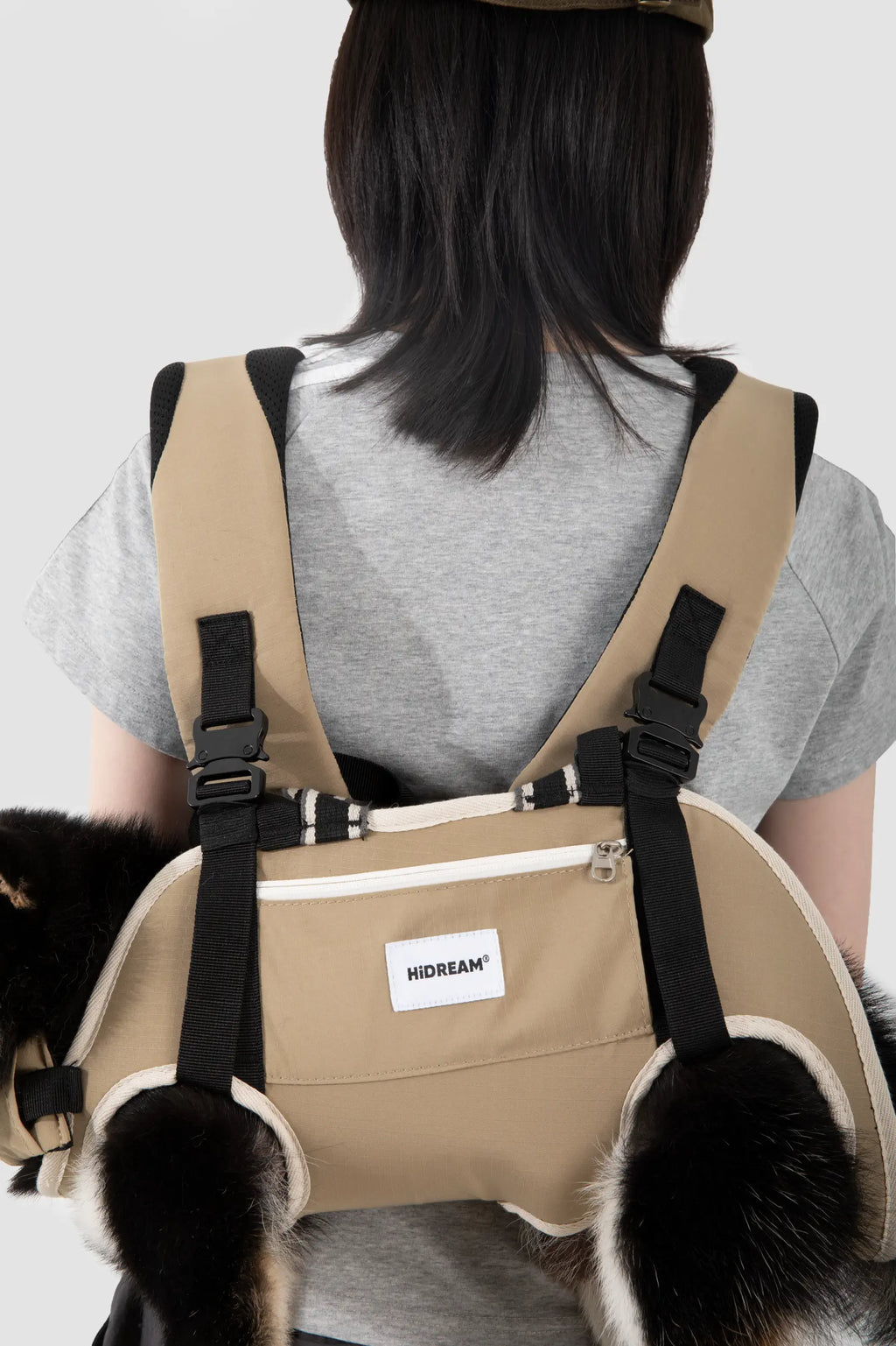 Spine-Friendly Dog Carrier Backpack – Horizontal, Legs-Out Design