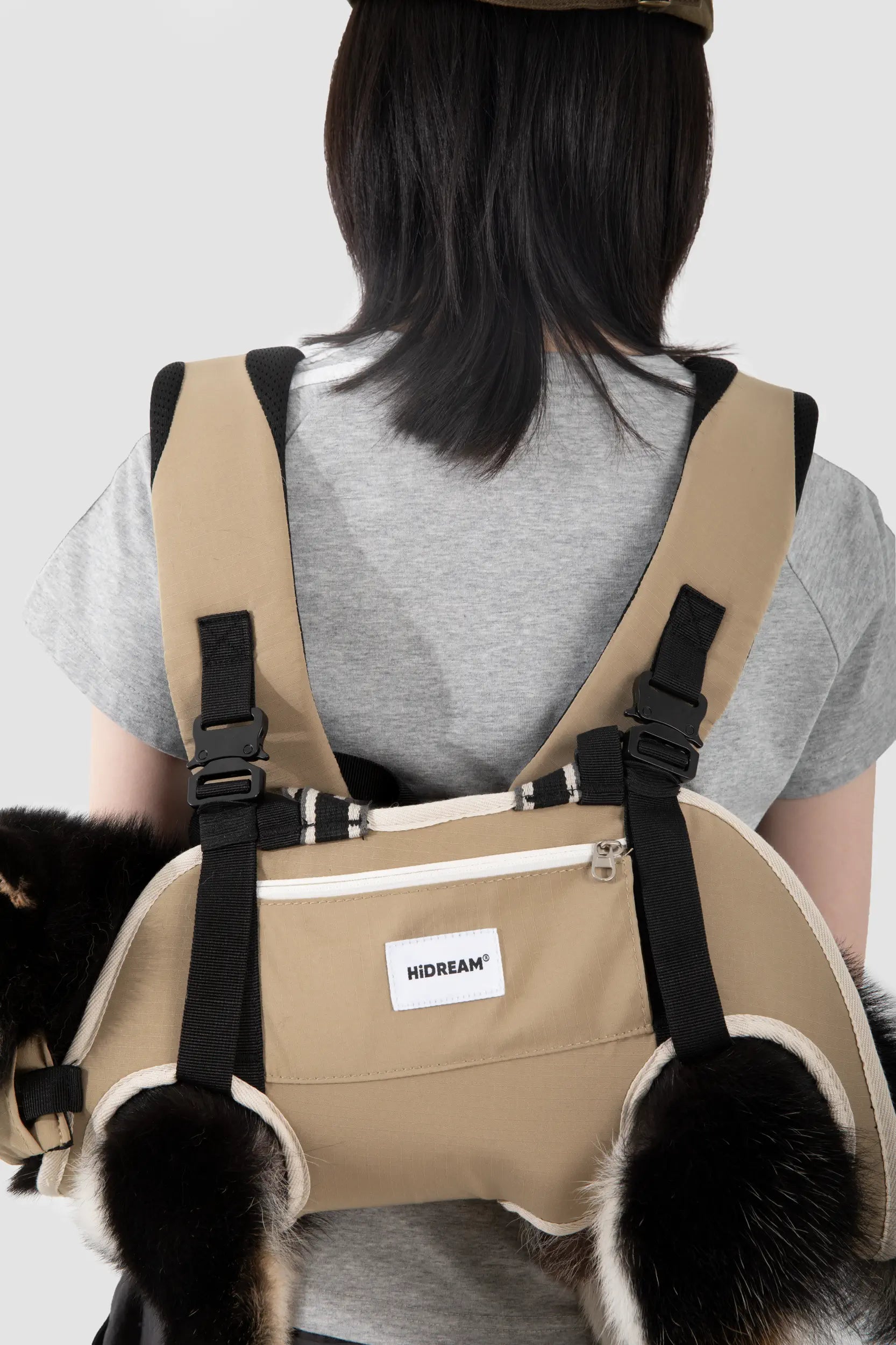 Spine-Friendly Dog Carrier Backpack – Horizontal, Legs-Out Design