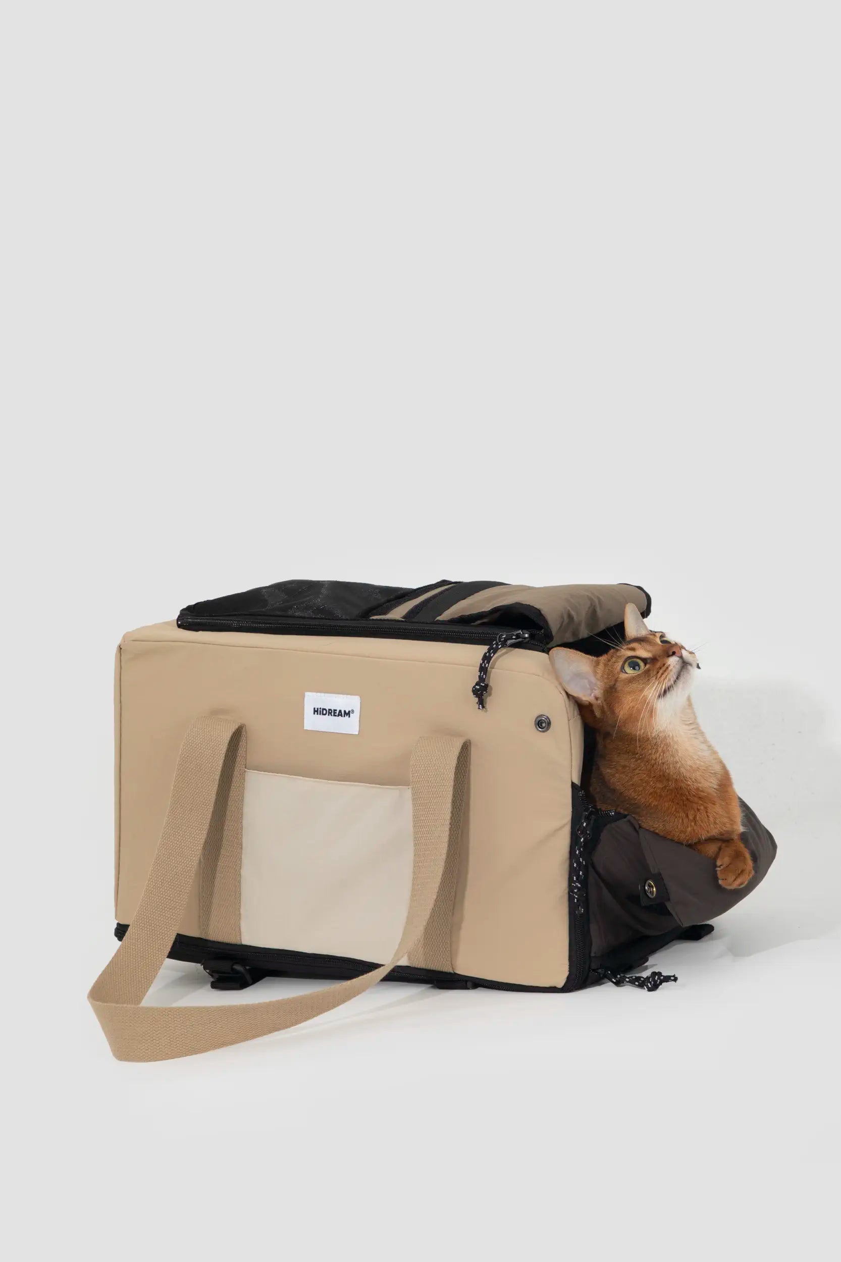 Open-Top Console Pet Carrier – Car Booster Seat & Tote