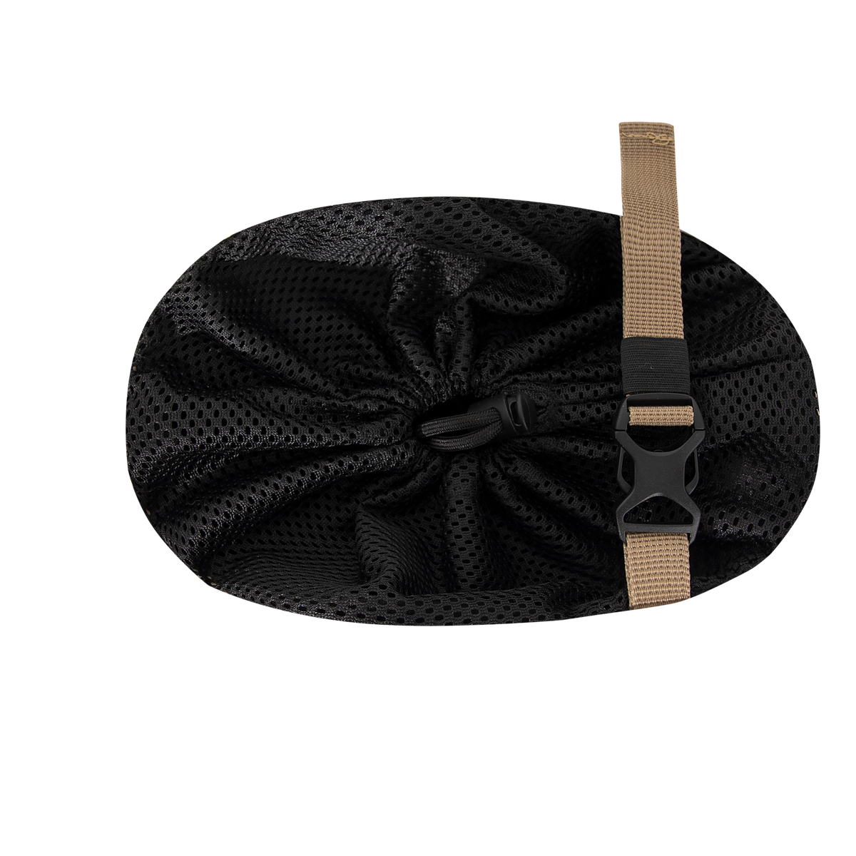 Removable mesh top cover of HiDREAM Crossbody Travel Bag for Pets, showing adjustable strap and secure buckle.