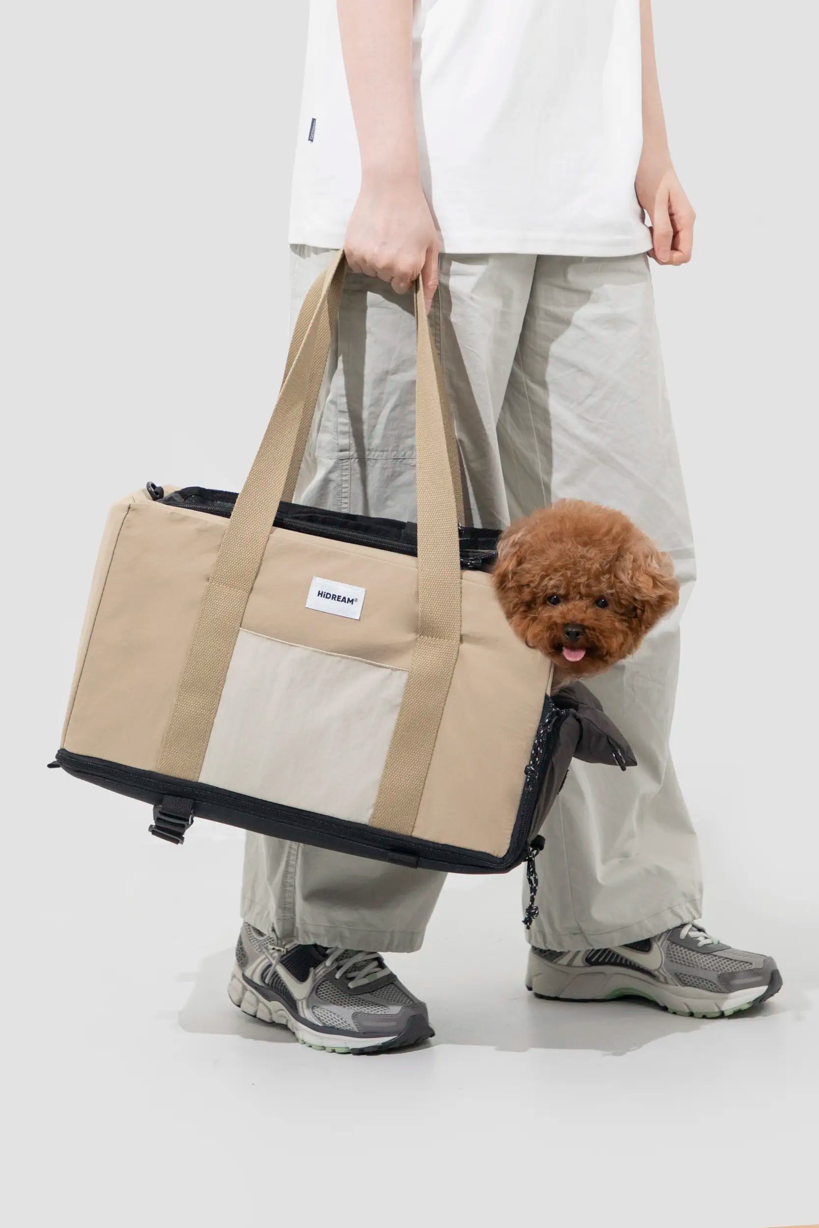Open-Top Console Pet Carrier – Car Booster Seat & Tote