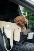 Open-Top Console Pet Carrier – Car Booster Seat & Tote