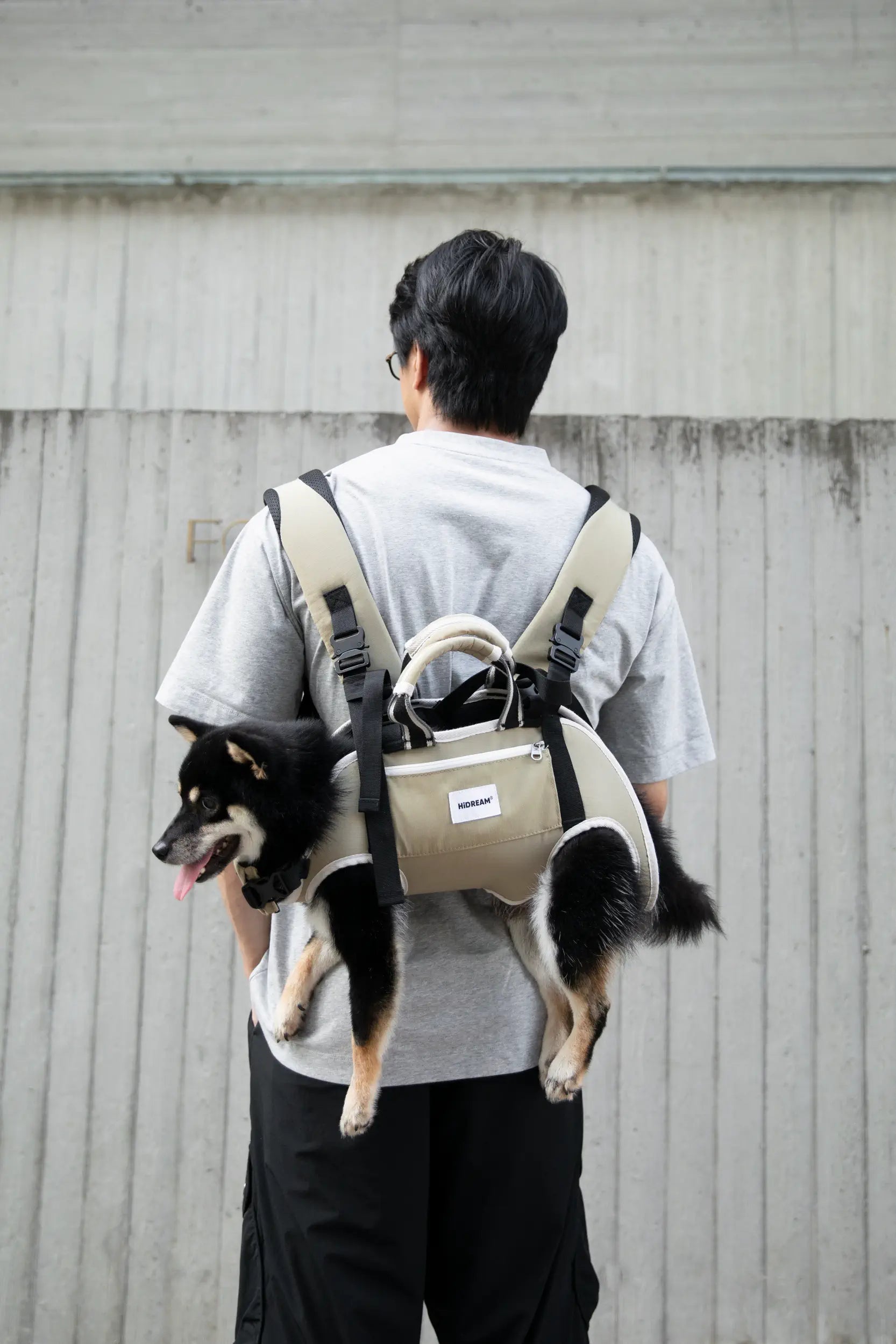 Spine-Friendly Dog Carrier Backpack – Horizontal, Legs-Out Design