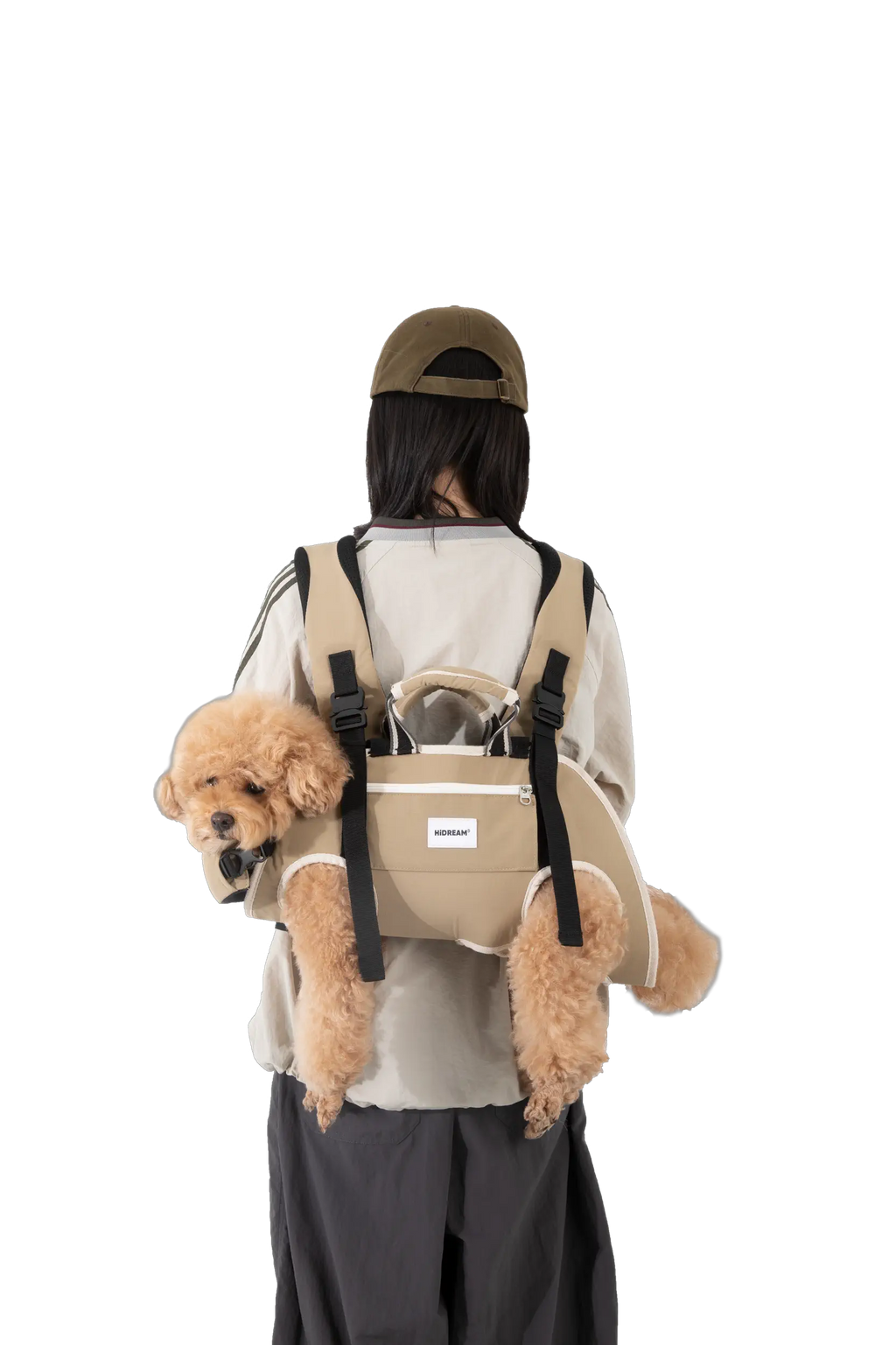Spine-Friendly Dog Carrier Backpack – Horizontal, Legs-Out Design