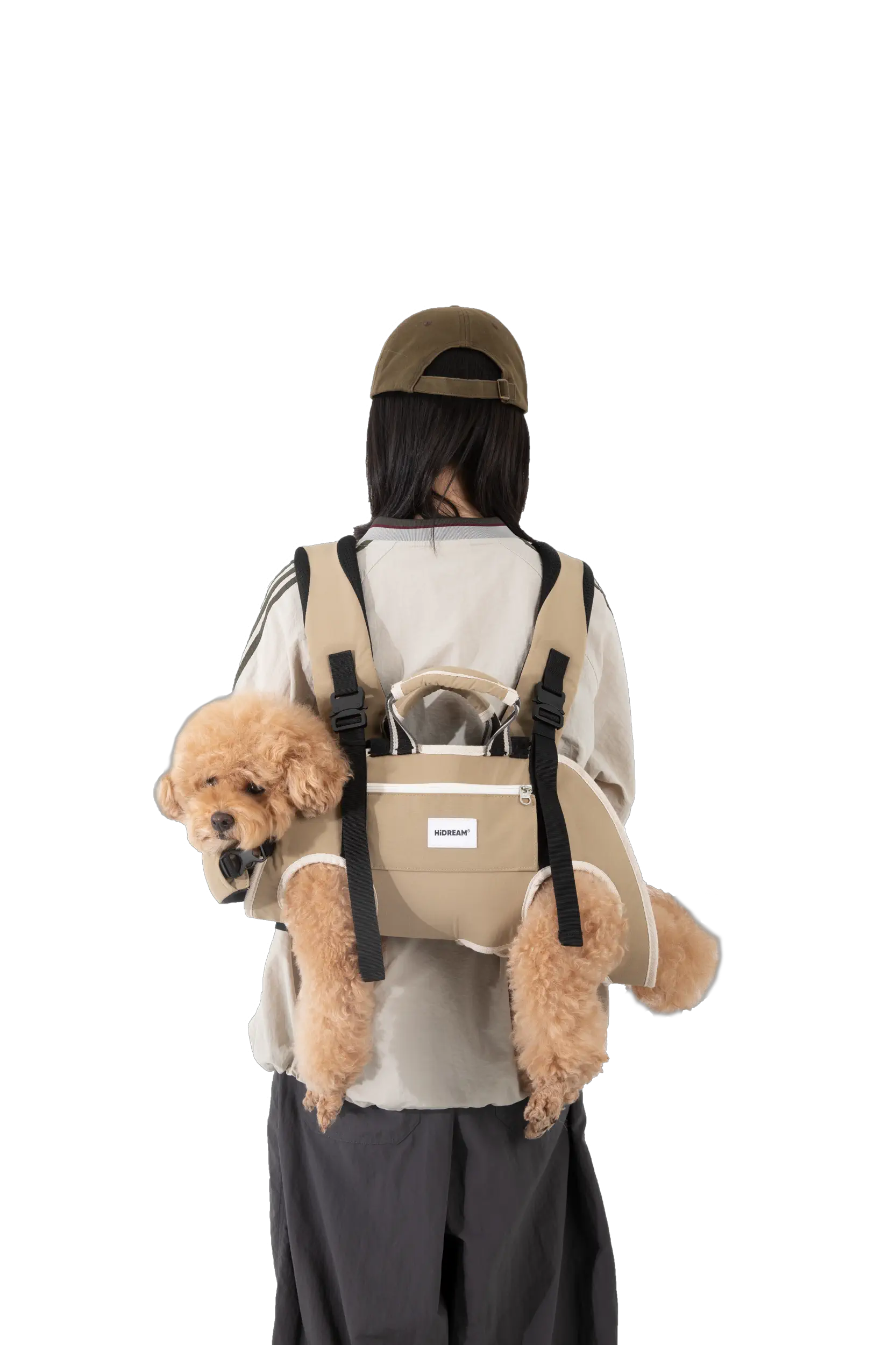 Spine-Friendly Dog Carrier Backpack – Horizontal, Legs-Out Design
