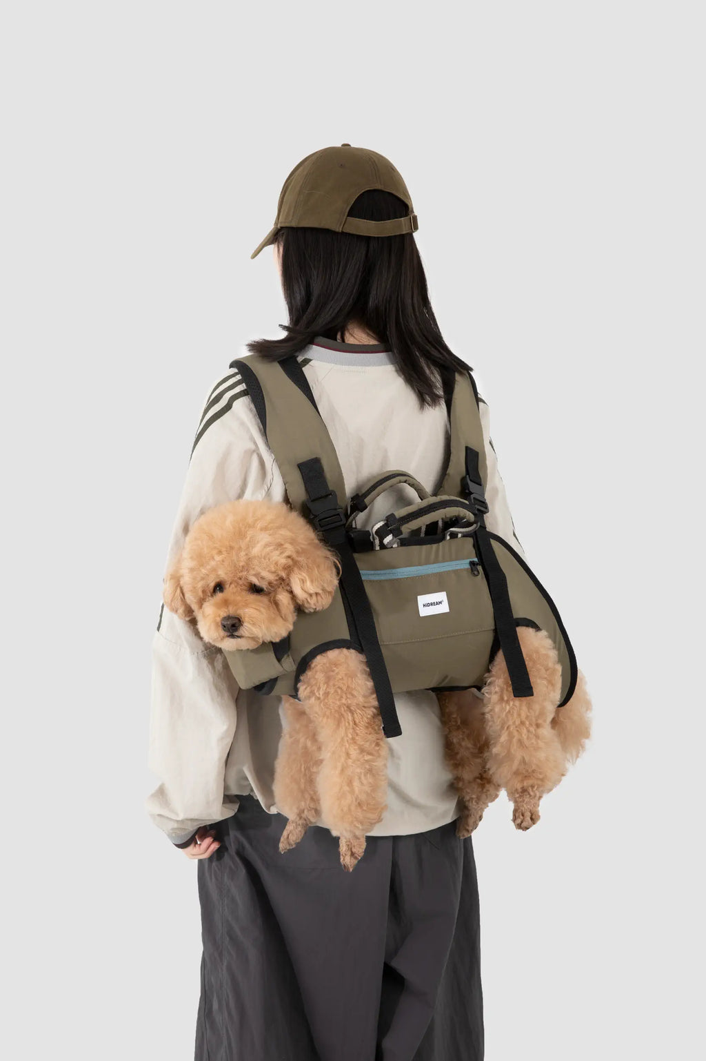 Spine-Friendly Dog Carrier Backpack – Horizontal, Legs-Out Design