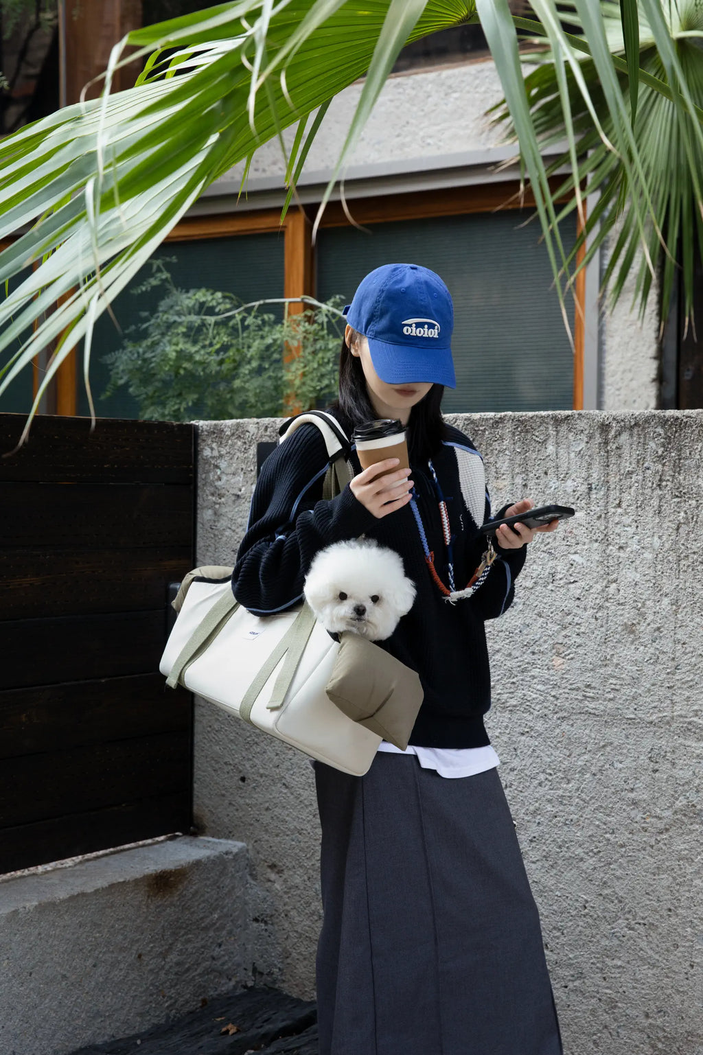 Pet Carrier Shoulder Bag – Removable Mesh Top for Cats & Small Dogs