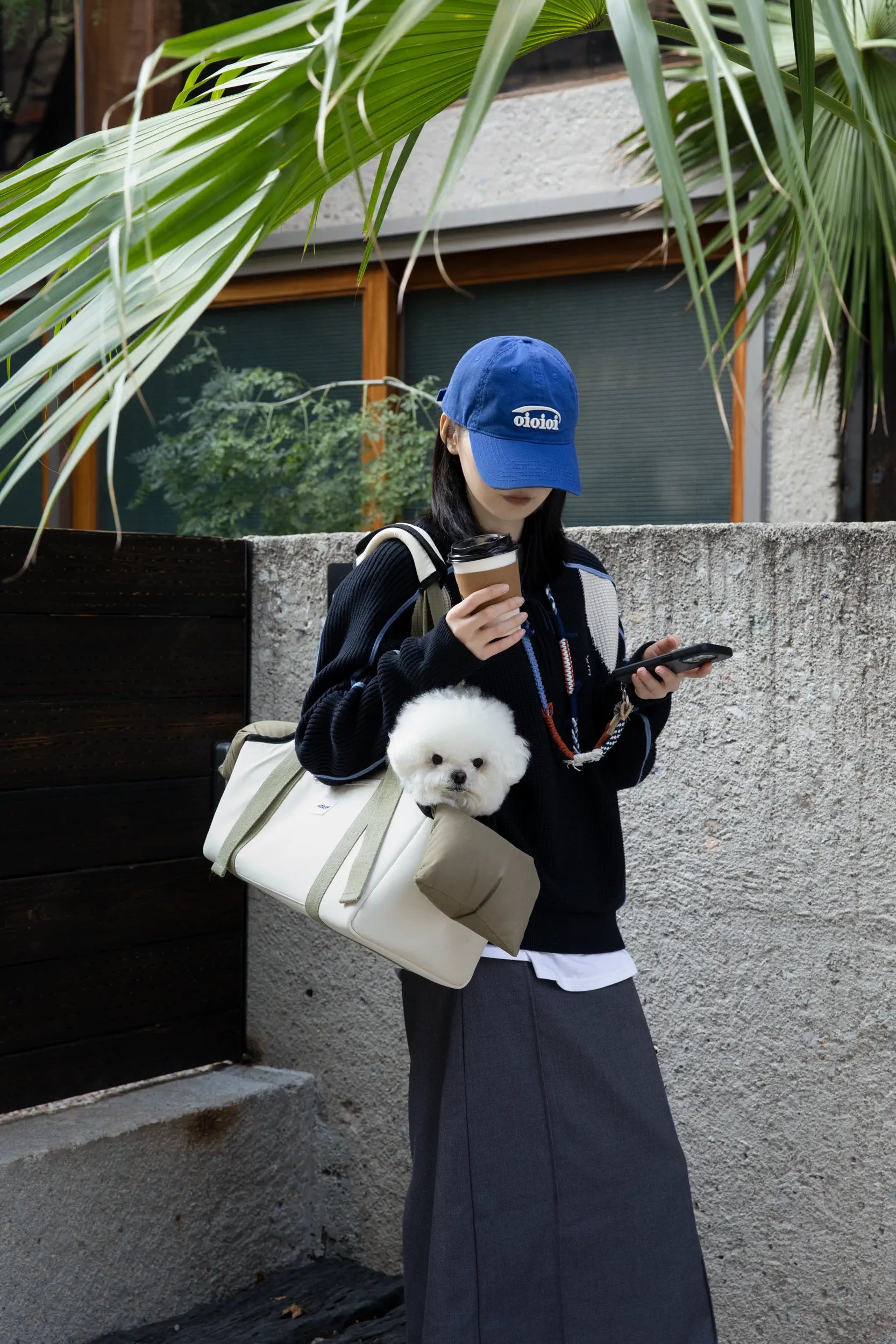 Pet Carrier Shoulder Bag – Removable Mesh Top for Cats & Small Dogs