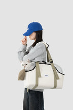 Pet Carrier Shoulder Bag – Removable Mesh Top for Cats & Small Dogs