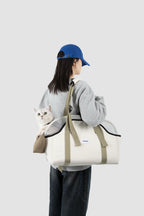 Pet Carrier Shoulder Bag – Removable Mesh Top for Cats & Small Dogs