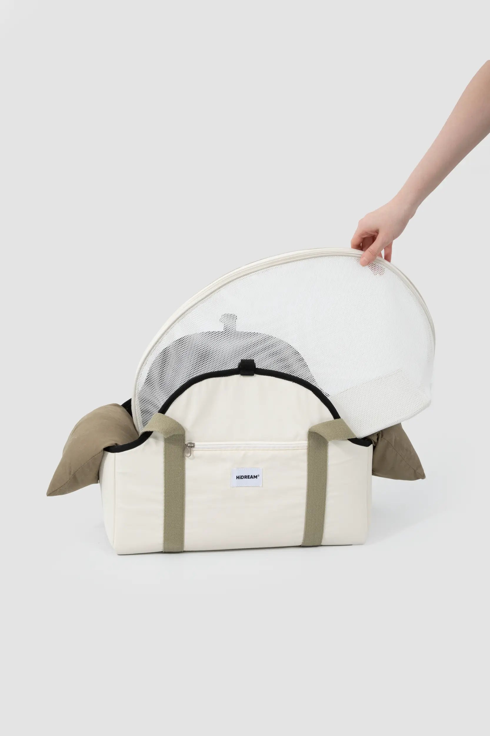 Pet Carrier Shoulder Bag – Removable Mesh Top for Cats & Small Dogs