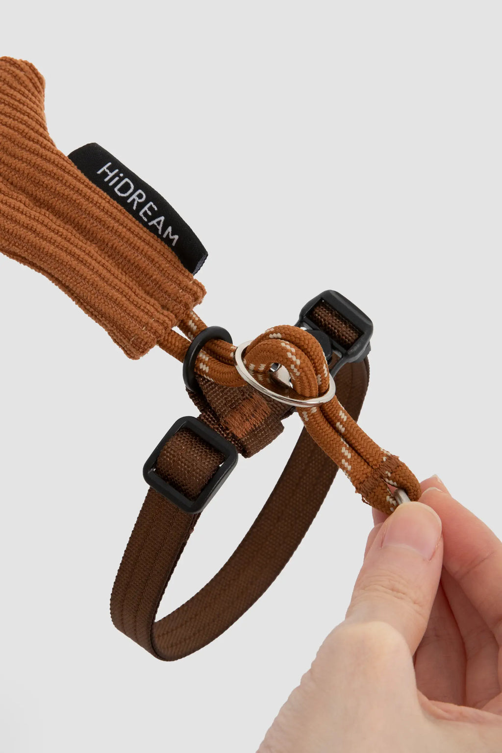 Corduroy Cat Harness & Leash Set – Escape-Proof, Hands-Free Walking