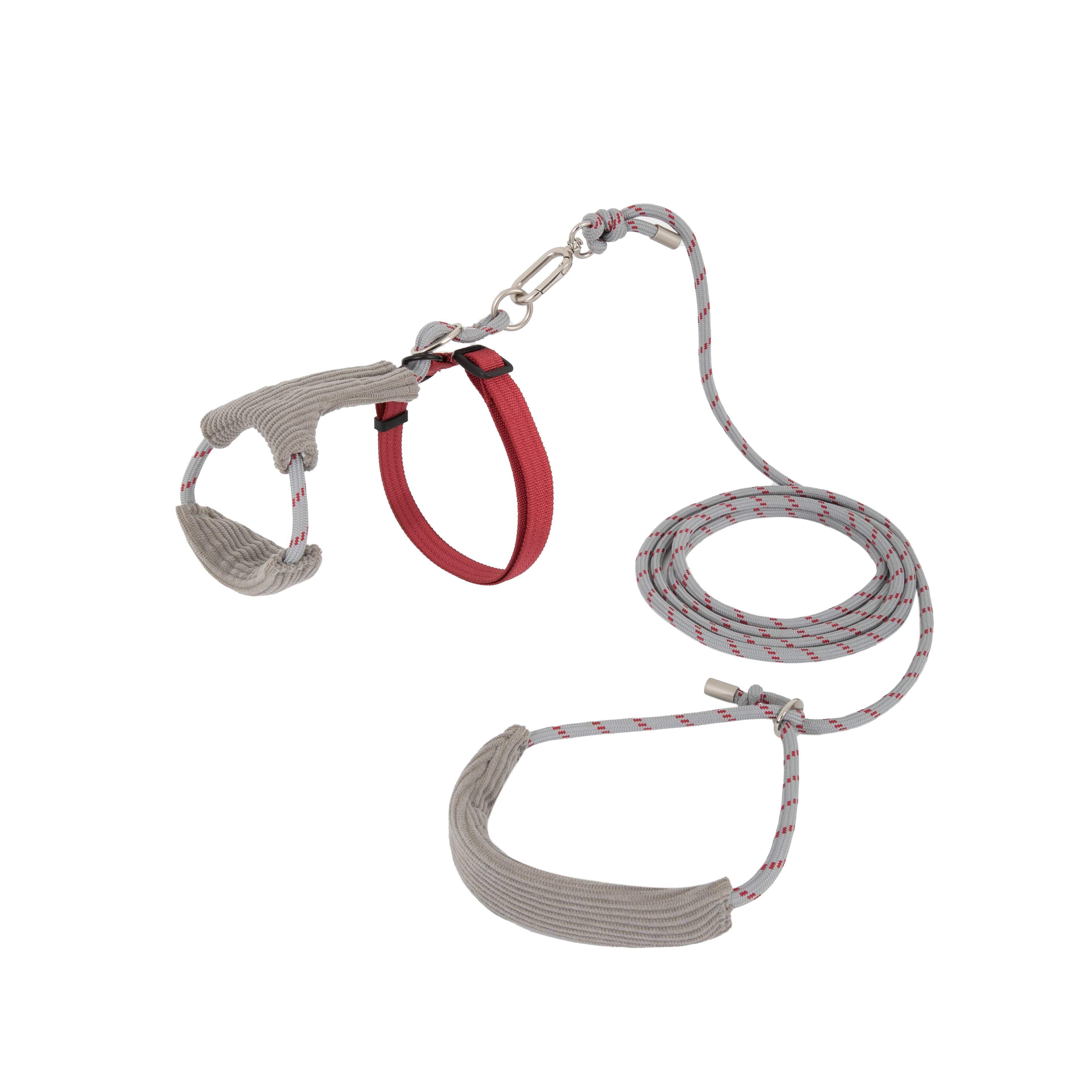 Corduroy Cat Harness & Leash Set – Escape-Proof, Hands-Free Walking