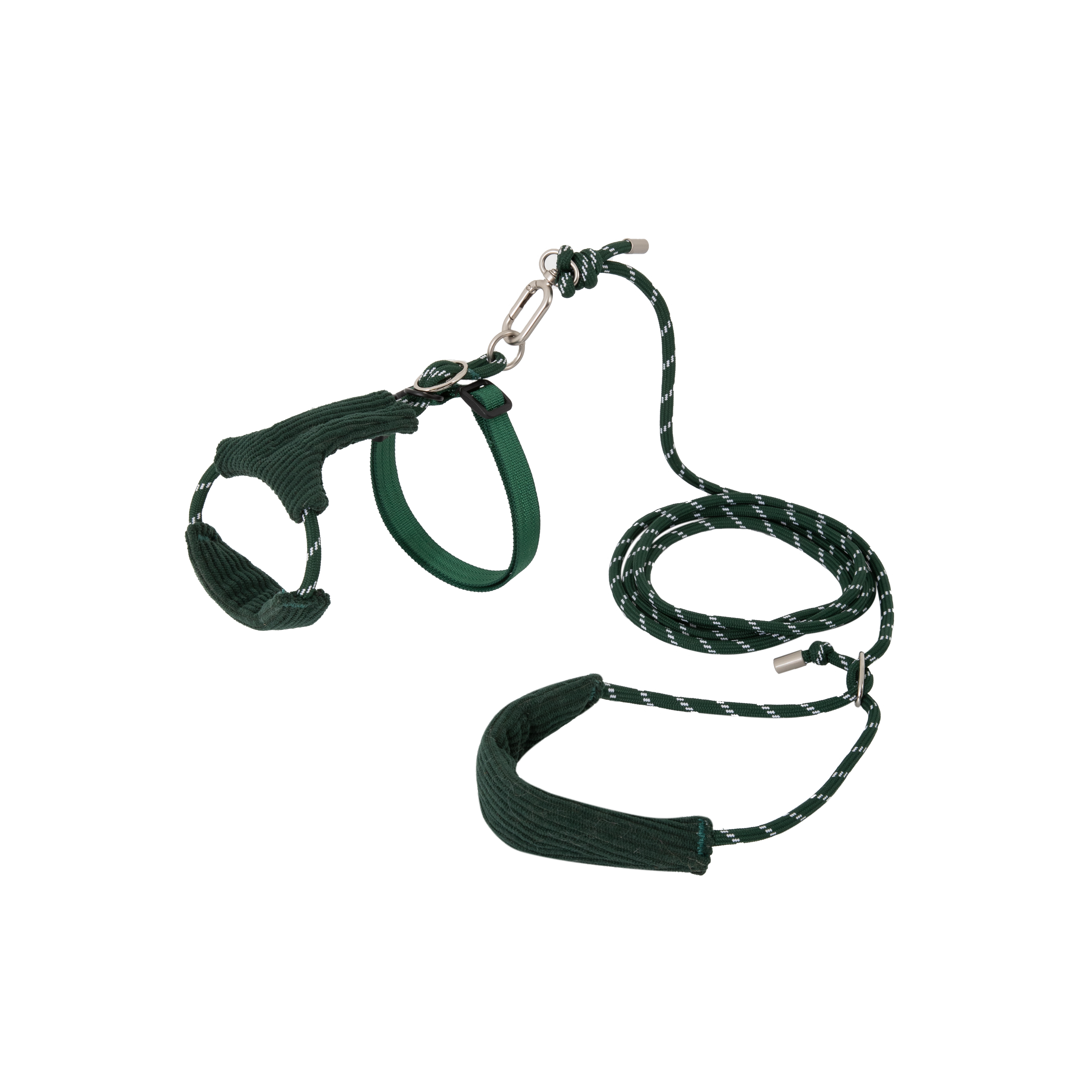 Corduroy Cat Harness & Leash Set – Escape-Proof, Hands-Free Walking