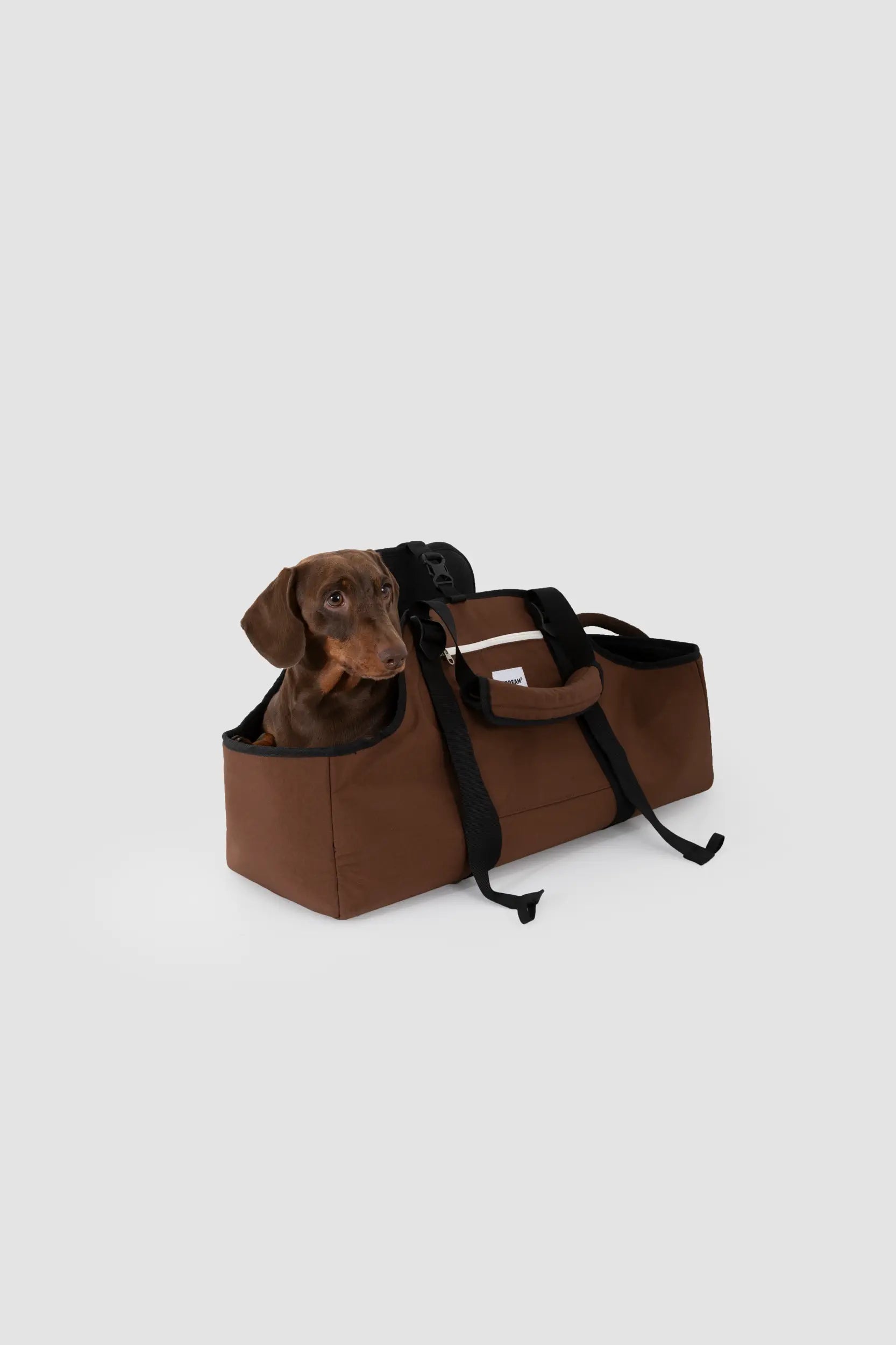 Open-Top Dachshund Carrier Tote – Shoulder, Crossbody & Hand Carry