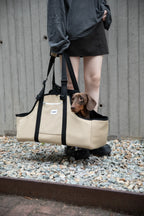 Open-Top Dachshund Carrier Tote – Shoulder, Crossbody & Hand Carry