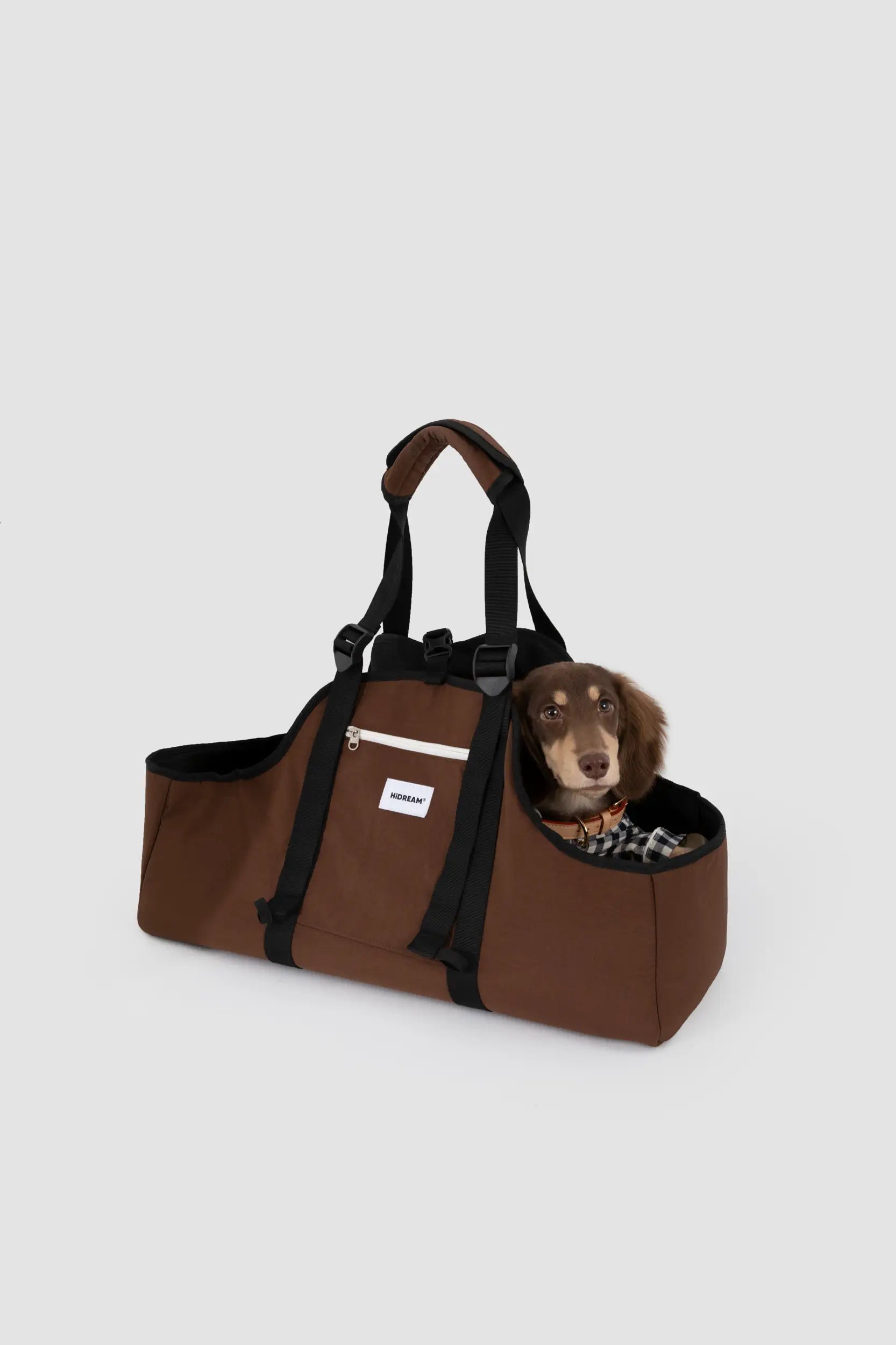 Open-Top Dachshund Carrier Tote – Shoulder, Crossbody & Hand Carry