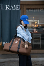 Open-Top Dachshund Carrier Tote – Shoulder, Crossbody & Hand Carry