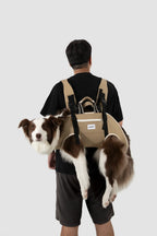 Spine-Friendly Dog Carrier Backpack – Horizontal, Legs-Out Design