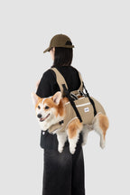 Spine-Friendly Dog Carrier Backpack – Horizontal, Legs-Out Design