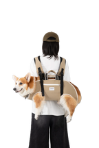 Spine-Friendly Dog Carrier Backpack – Horizontal, Legs-Out Design