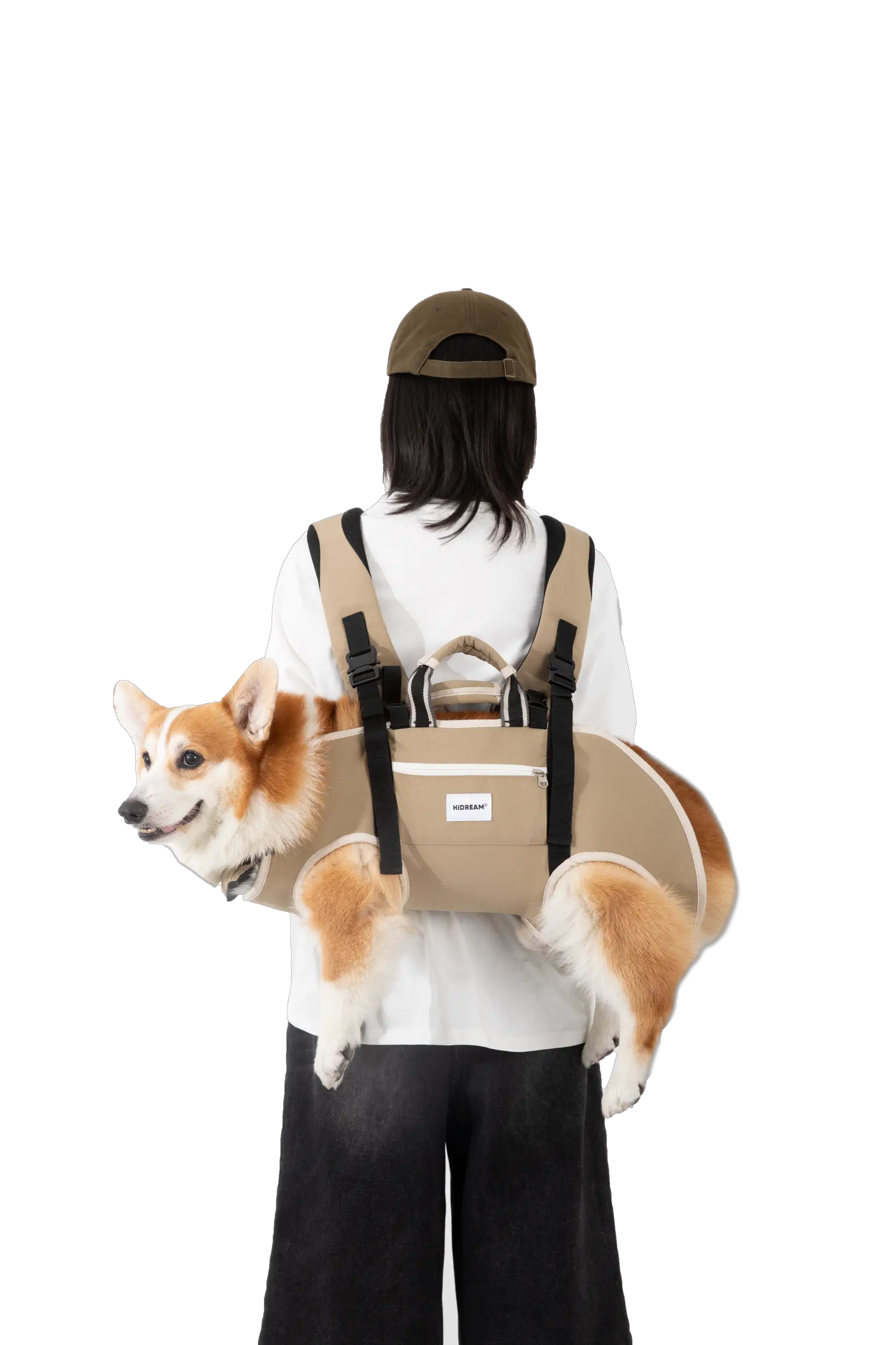 Spine-Friendly Dog Carrier Backpack – Horizontal, Legs-Out Design