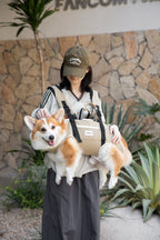 Spine-Friendly Dog Carrier Backpack – Horizontal, Legs-Out Design