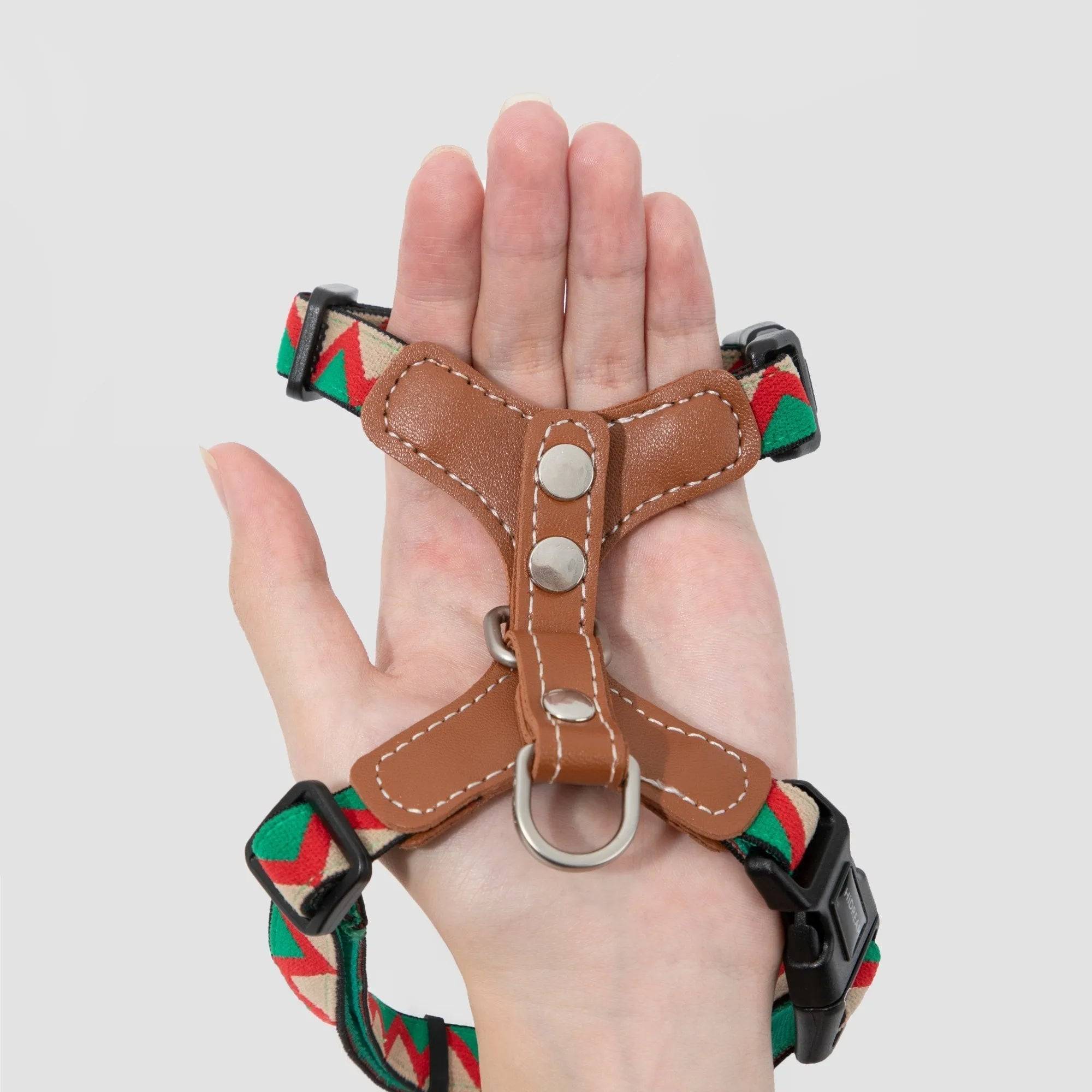 Bobo Series - Colorful Leather Patchwork Cat Vest Set - HiDream
