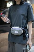 HiDREAM Urban Sport dog walking waist bag in Dusk Mauve worn outdoors